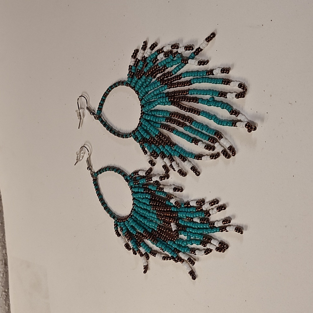 3/$20 Beaded Dangly Boho Earrings - Picture 3 of 5